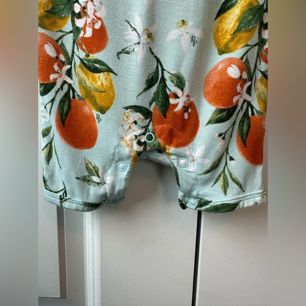 Posh Peanut Mirabella Bodysuit Twirl Ruffled Cap Sleeves (Size 6-9 Mo) - Picture 5 of 6
